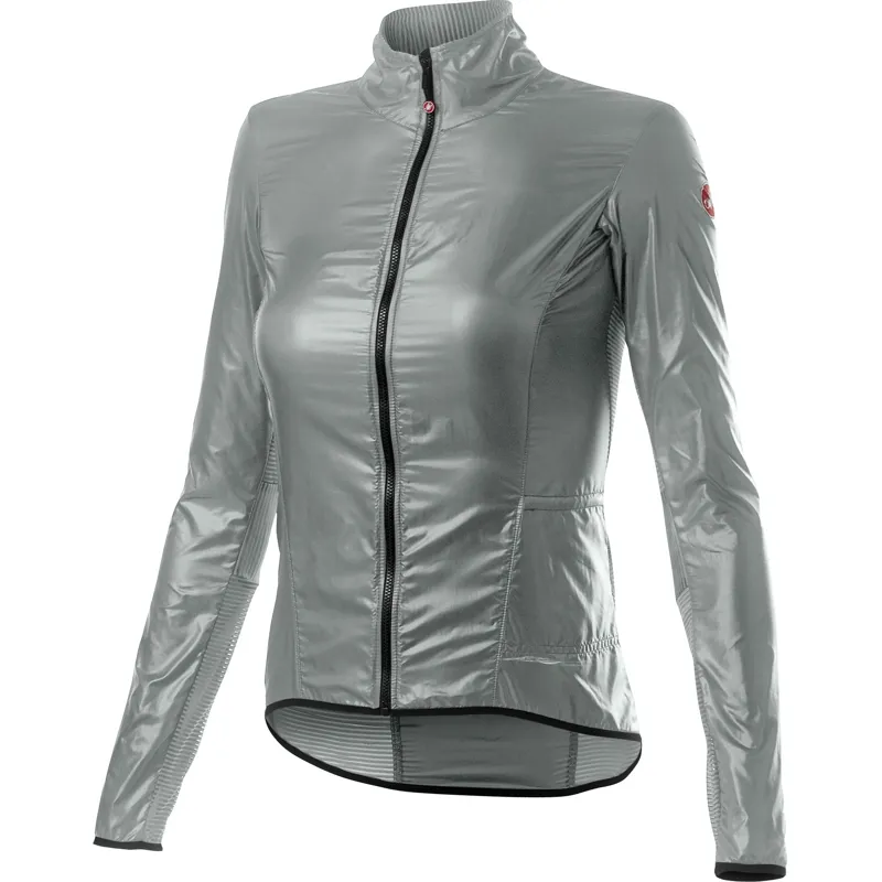 Castelli Aria Shell Womens Jacket in Silver