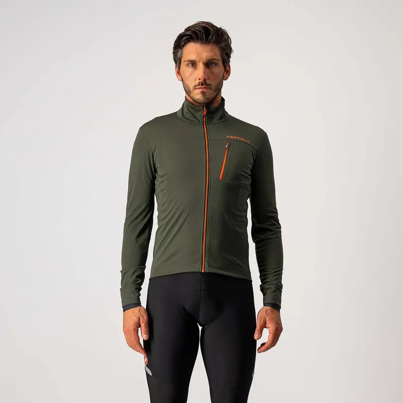 Castelli Go Mens Jacket in Green