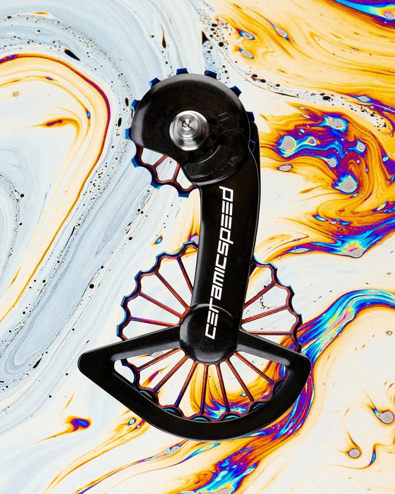 CeramicSpeed OSPW 3D Hollow Titanium Coated Oil Slick SRAM AXS-1