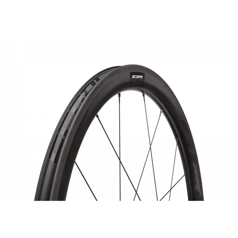 R4 Rim Carbon Road Wheelset Black 45mm rim brake-1