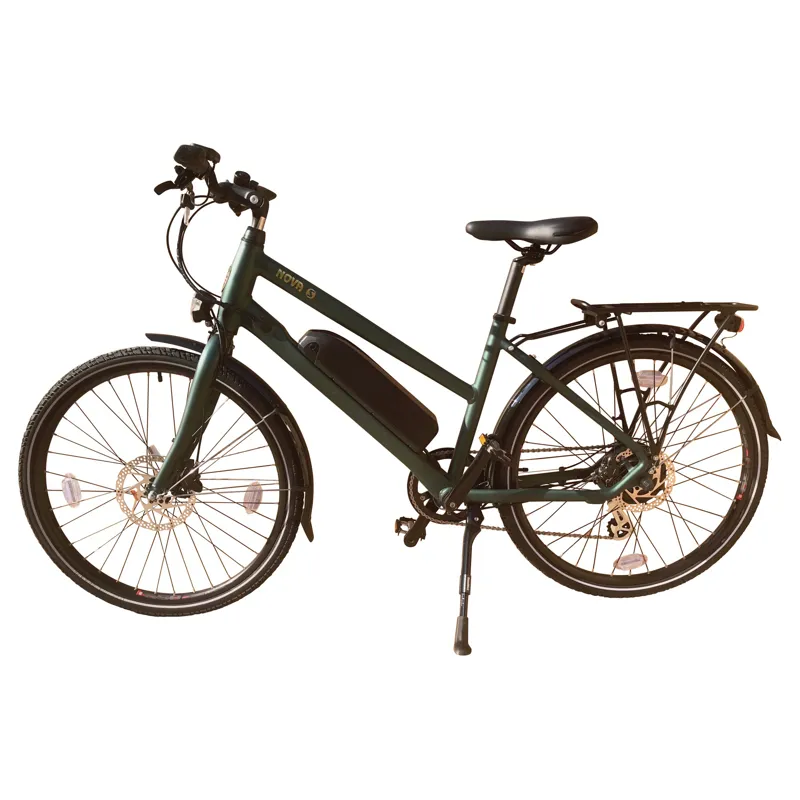 Batribike Nova-S 10.4Ah/375Wh City eBike in Green Matt-1