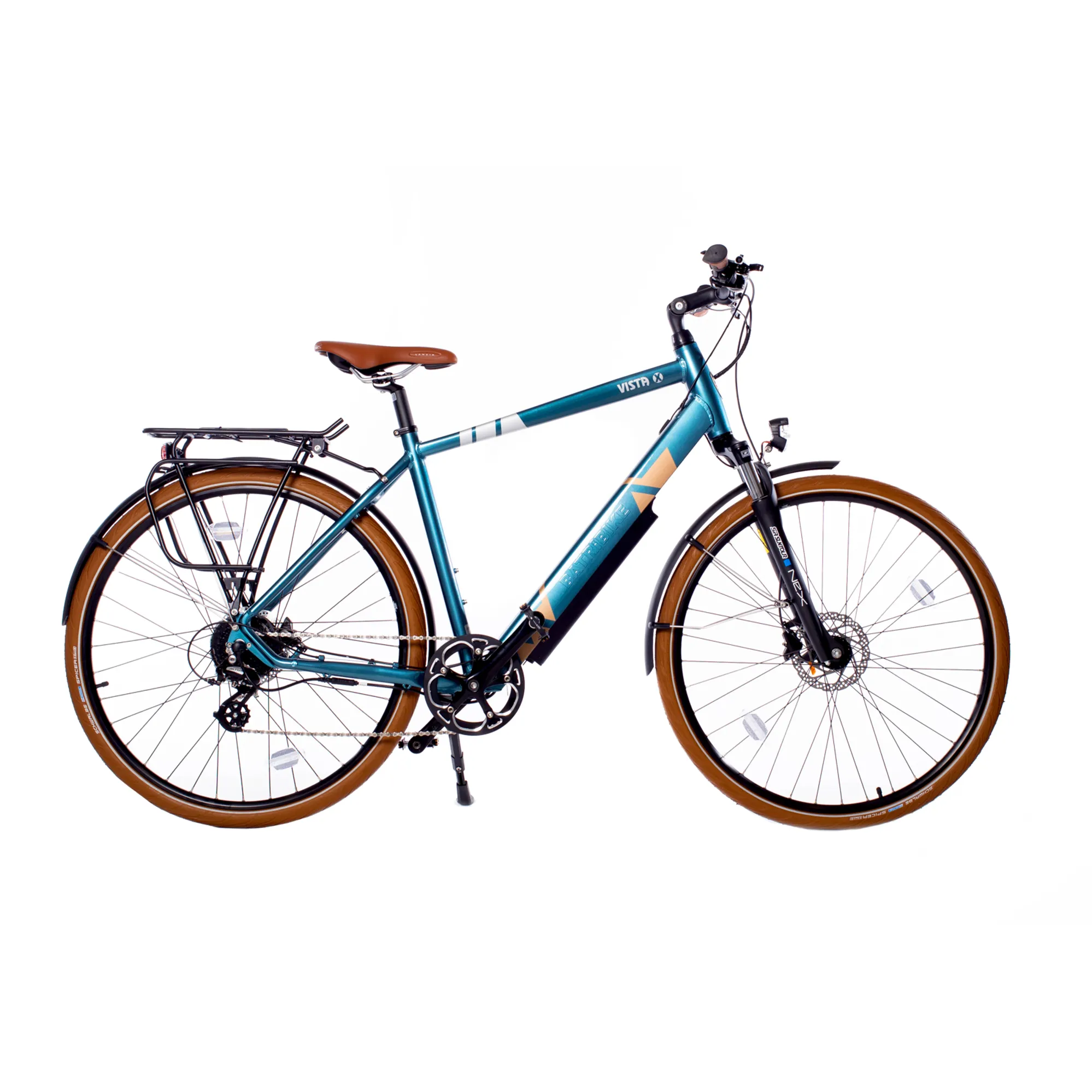 Ebike Batribike Gamma X Batribike Vista-X Hybrid EBike In Blue