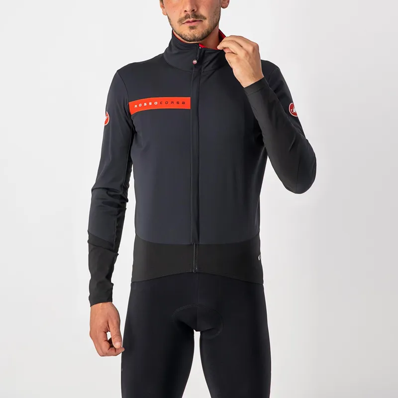 Castelli Beta RoS Jacket / Black/Red