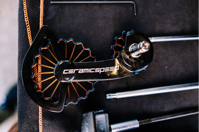 CeramicSpeed OSPW 3D Hollow Titanium Coated Oil Slick SRAM AXS-4