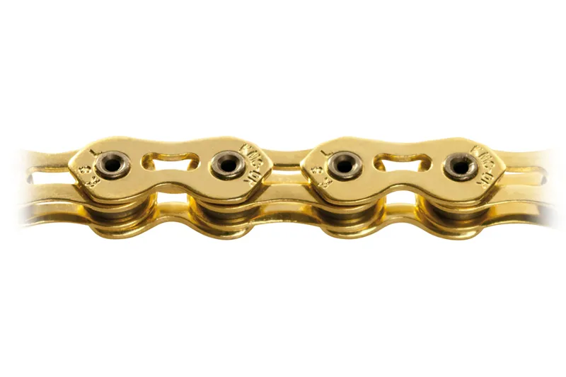 KMC K1SL Narrow Ti-N 100 Link Single Speed Chain in Gold