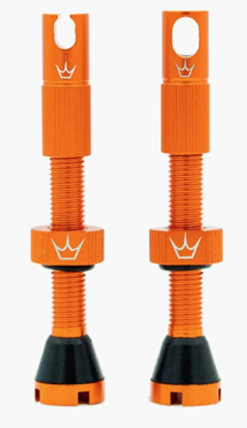 Peaty's X Chris King MK2 42mm Tubeless Valves in Mango