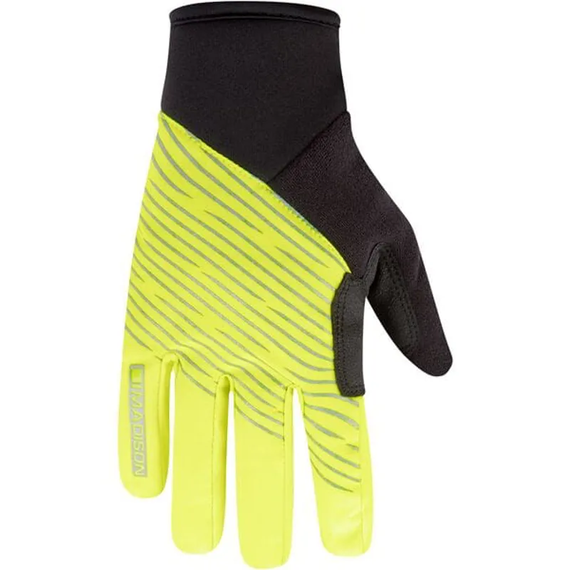 Madison Stellar Kid's Reflective Waterproof Thermal Gloves in Hi-Viz Yellow