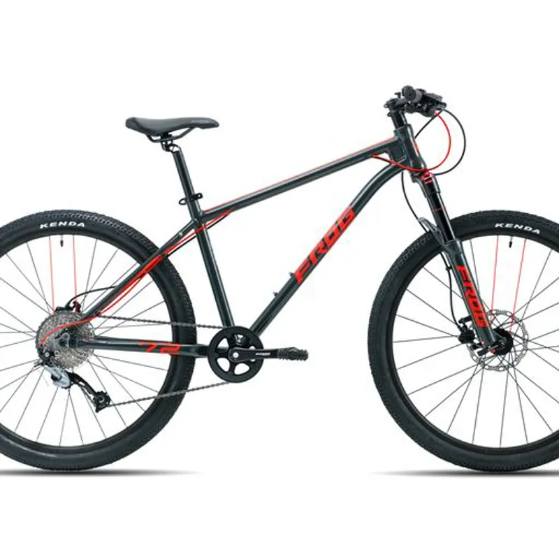 Frog 62 MTB Met Grey and Neon Red