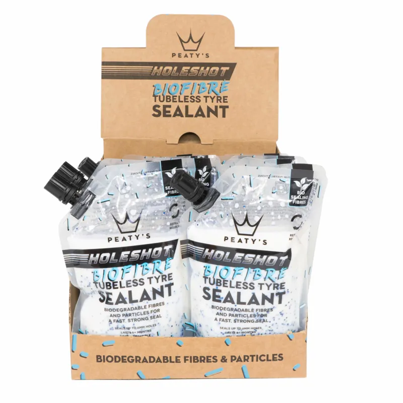 Peaty's Holeshot BioFibre Tubeless Tyre Sealant