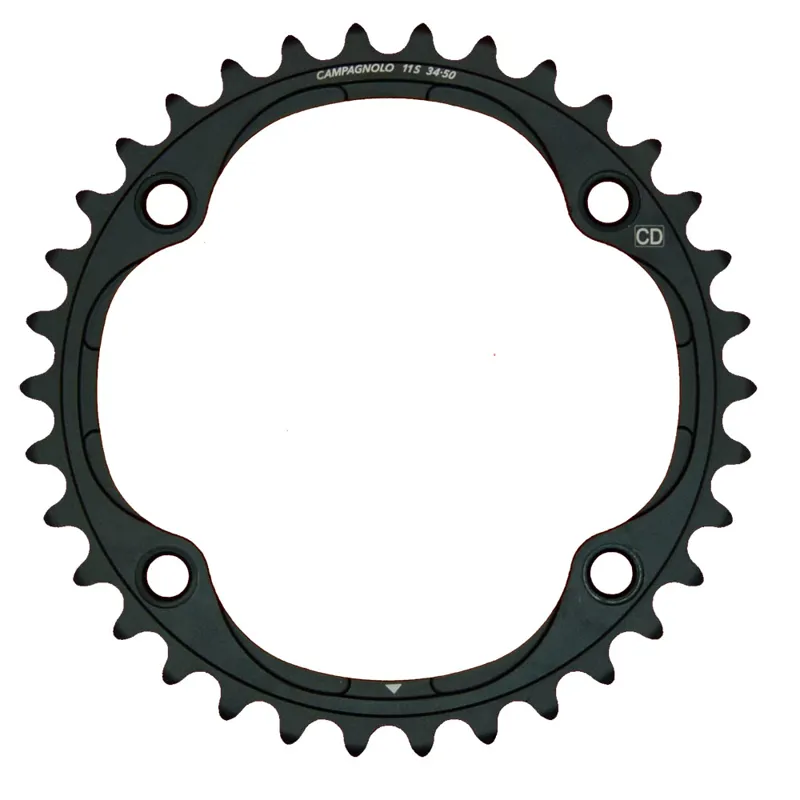 Campag Potenza11 HO Chainrings Black-1